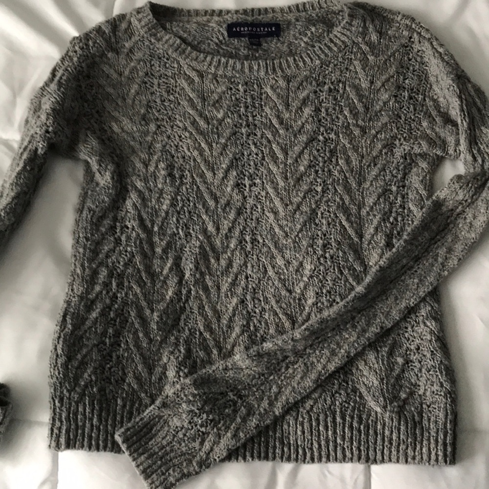 Grey wool sweater